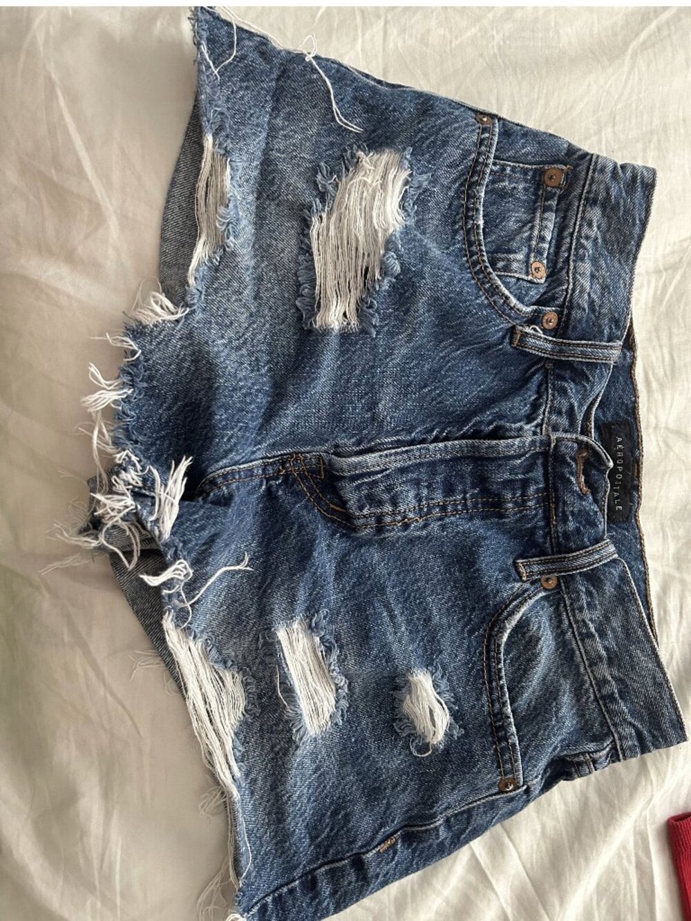 Aeropostale "Boyfriend Short", Size 0, Mild Blue Vintage Wash